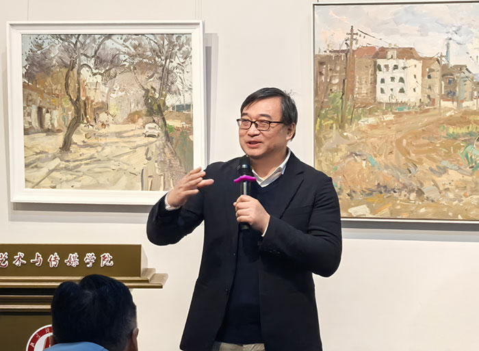 热爱生活 记入岁月——廖正定油画风景写生作品展”京师美术馆开幕