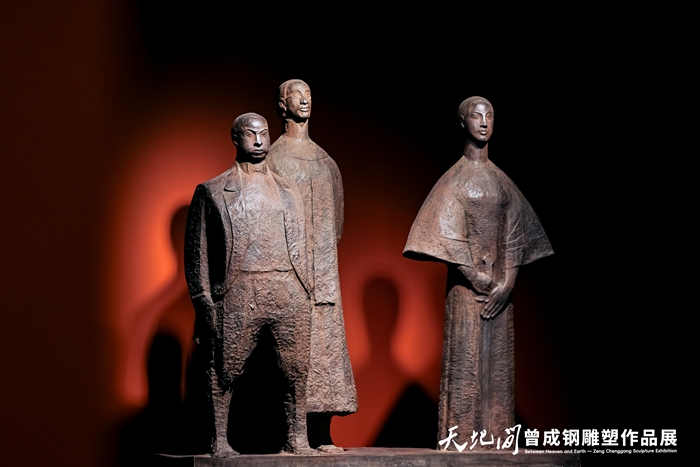 40余载“精神塑形”首次大型个展 “天地间”曾成钢雕塑作品展上海开幕