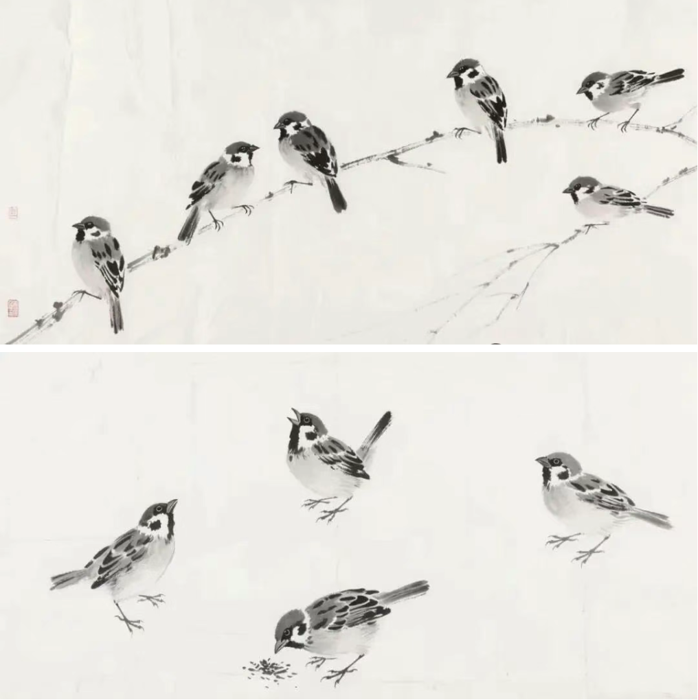 一分钟学会画小麻雀，简单几步即可上手！