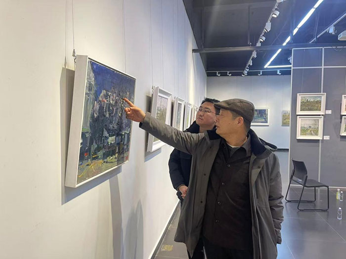 热爱生活 记入岁月——廖正定油画风景写生作品展”京师美术馆开幕