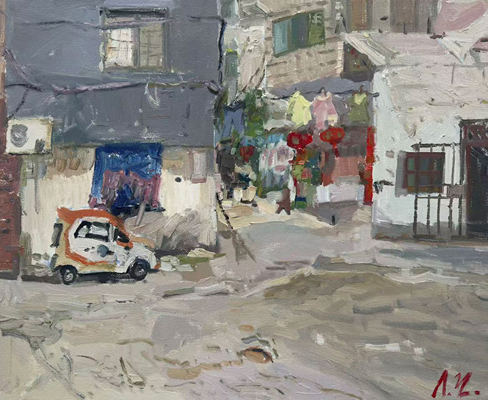 热爱生活 记入岁月——廖正定油画风景写生作品展”京师美术馆开幕