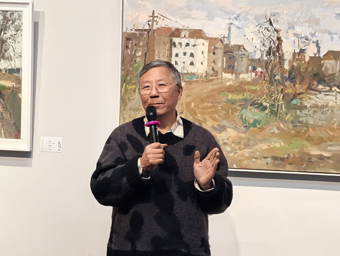 热爱生活 记入岁月——廖正定油画风景写生作品展”京师美术馆开幕