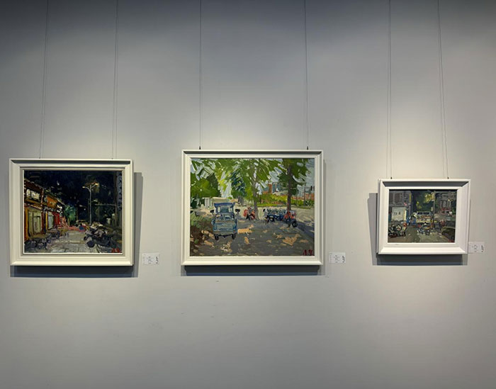 热爱生活 记入岁月——廖正定油画风景写生作品展”京师美术馆开幕