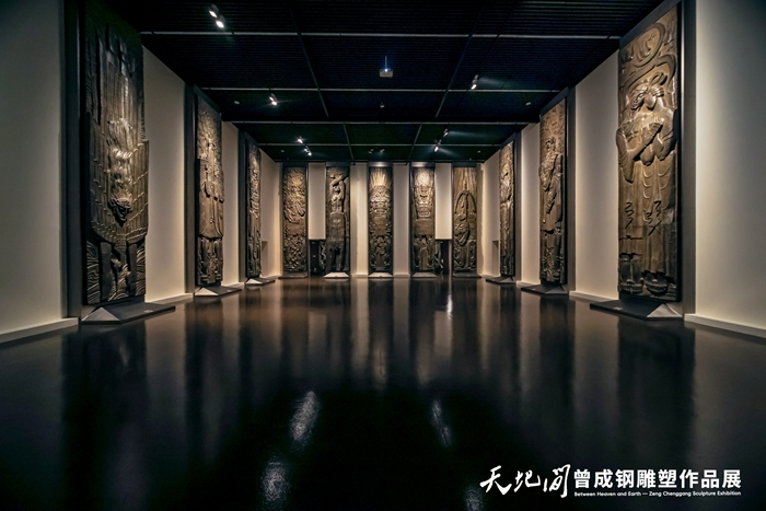 40余载“精神塑形”首次大型个展 “天地间”曾成钢雕塑作品展上海开幕