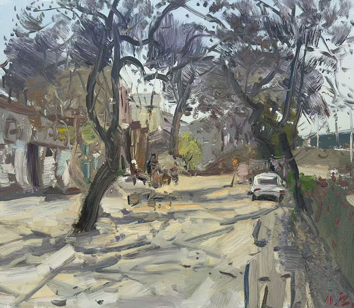 热爱生活 记入岁月——廖正定油画风景写生作品展”京师美术馆开幕