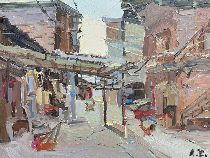 热爱生活 记入岁月——廖正定油画风景写生作品展”京师美术馆开幕