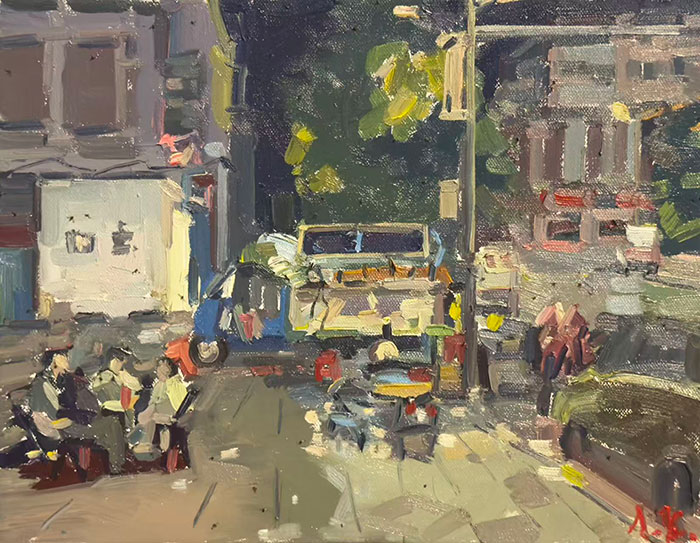 热爱生活 记入岁月——廖正定油画风景写生作品展”京师美术馆开幕