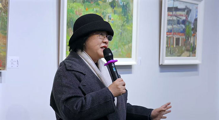 热爱生活 记入岁月——廖正定油画风景写生作品展”京师美术馆开幕