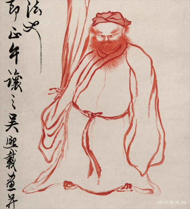 端午 用朱笔画钟馗于室 可辟邪